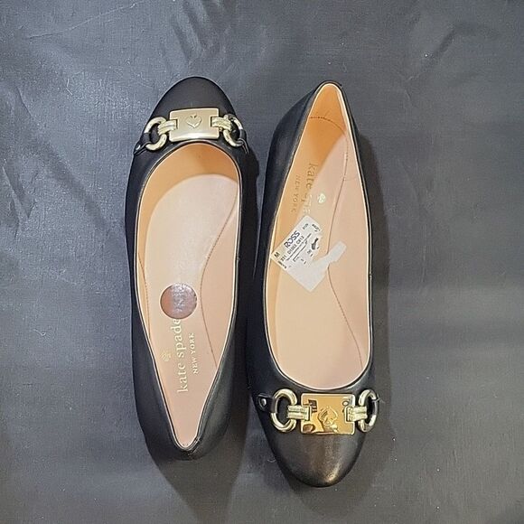 BRAND NEW PHOEBE FLAT IN BLACK LEATHER - Picture 5 of 14